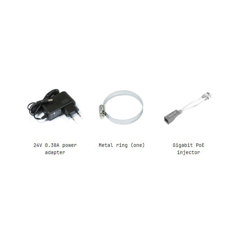 محتویات جعبه رادیو وایرلس میکروتیک مدل RBSXTsqG-5acD-SXTsq 5 ac